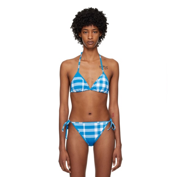 Burberry Cobb Check Bikini Set, BRAND NEW, Size Large, $480 - Picture 1 of 14